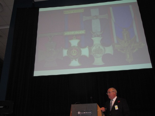 Author's Presentation on Fritz Peters VC Nov. 10, 2012 at Royal B.C. Museum